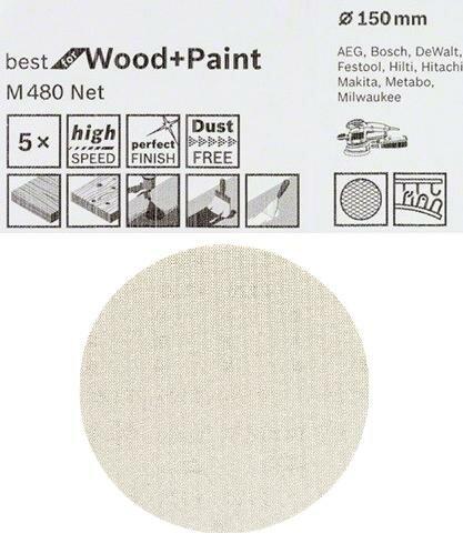 Actual product image Bosch Professional Zubehör M480 net sanding sheet (180)