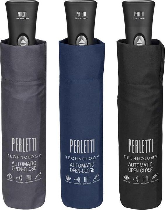 Perletti Assorted Colours folding automatic umbrella 58cm (58 cm)