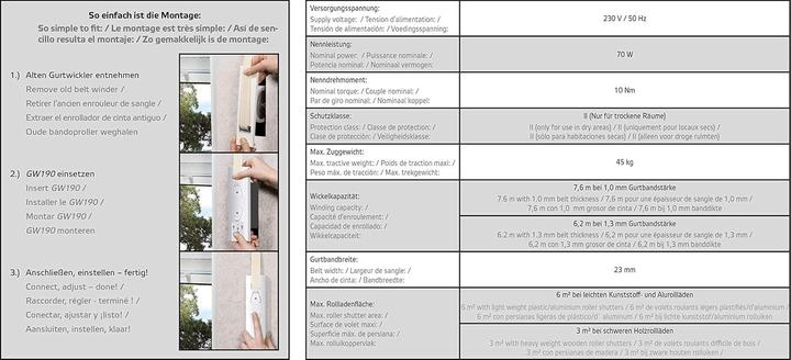 Productafbeelding Superrollo Elektrische bandopwinder 23 mm (V-snaar)