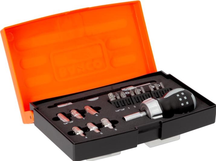 Actual product image Bahco 18pcs Stubby Ratcheting Set