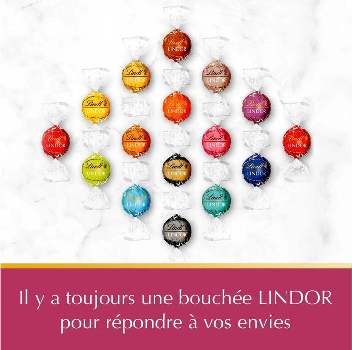 Actual product image Lindt Lindor balls raspberry & cream (200 g)