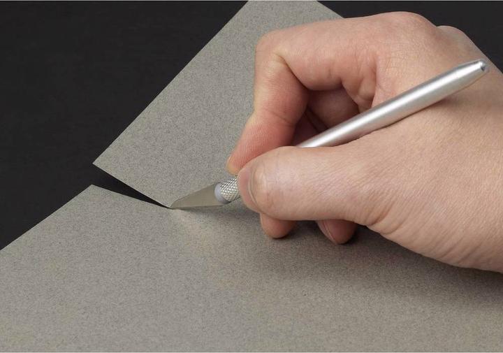 Produktbild Basetech Messer Set 50 teilig Skalpell Schablonenmesser Präzisionsmesser Schnitzarbeits