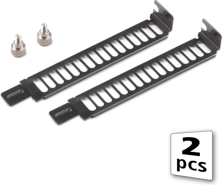 Actual product image Akasa PCI bracket 2-pack