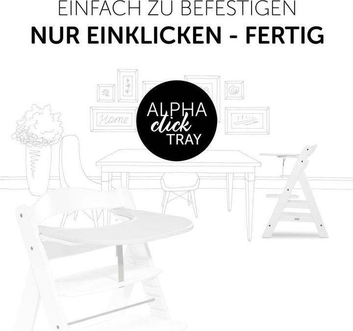 Produktbild Hauck Alpha Click Tray White