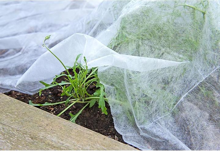 Produktbild Royal Gardineer 4er-Set Frostschutz-Gartenvlies für Mikroklima, je 10 x 1,6 m, 17 GSM