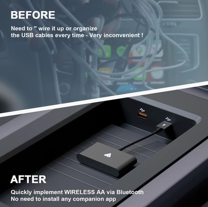 Image du produit PowerGuard Adaptateur sans fil Android Auto pour smartphones et voitures Android