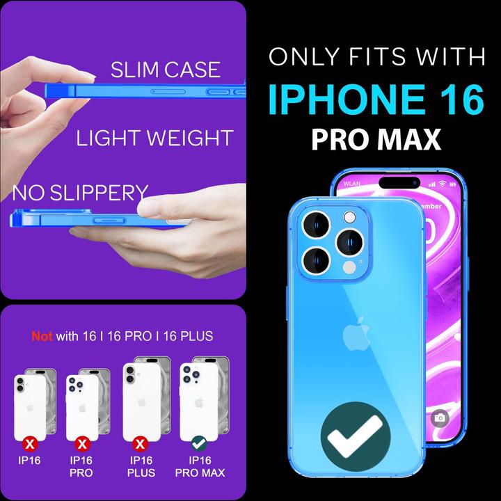 Image du produit Nalia Transparent Transparent Neon Silicone Cover (Apple iPhone 16 Pro Max)