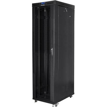 Lanberg SZAFA INSTALACYJNA RACK STOJĄCA 19" 47U 800X1000 CZARNA DRZWI SZKLANE LCD (FLAT PACK) (47 HE, 19 Zoll Rack), Ser...