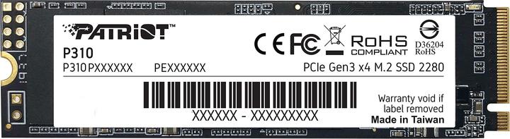 Image du produit Patriot SSD P310 M.2 2280 480GB (480 Go, M.2 2280)