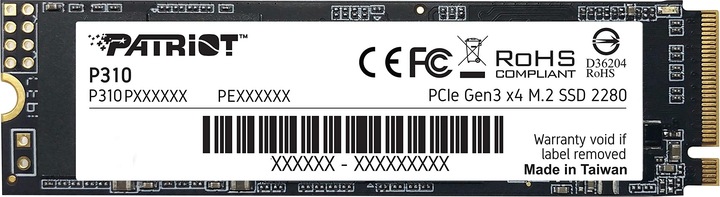 Produktbild Patriot SSD P310 M.2 2280 480GB (480 GB, M.2 2280)