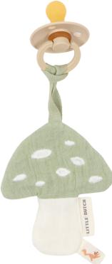 Produktbild Little Dutch Schnullertuch muslin Mushroom