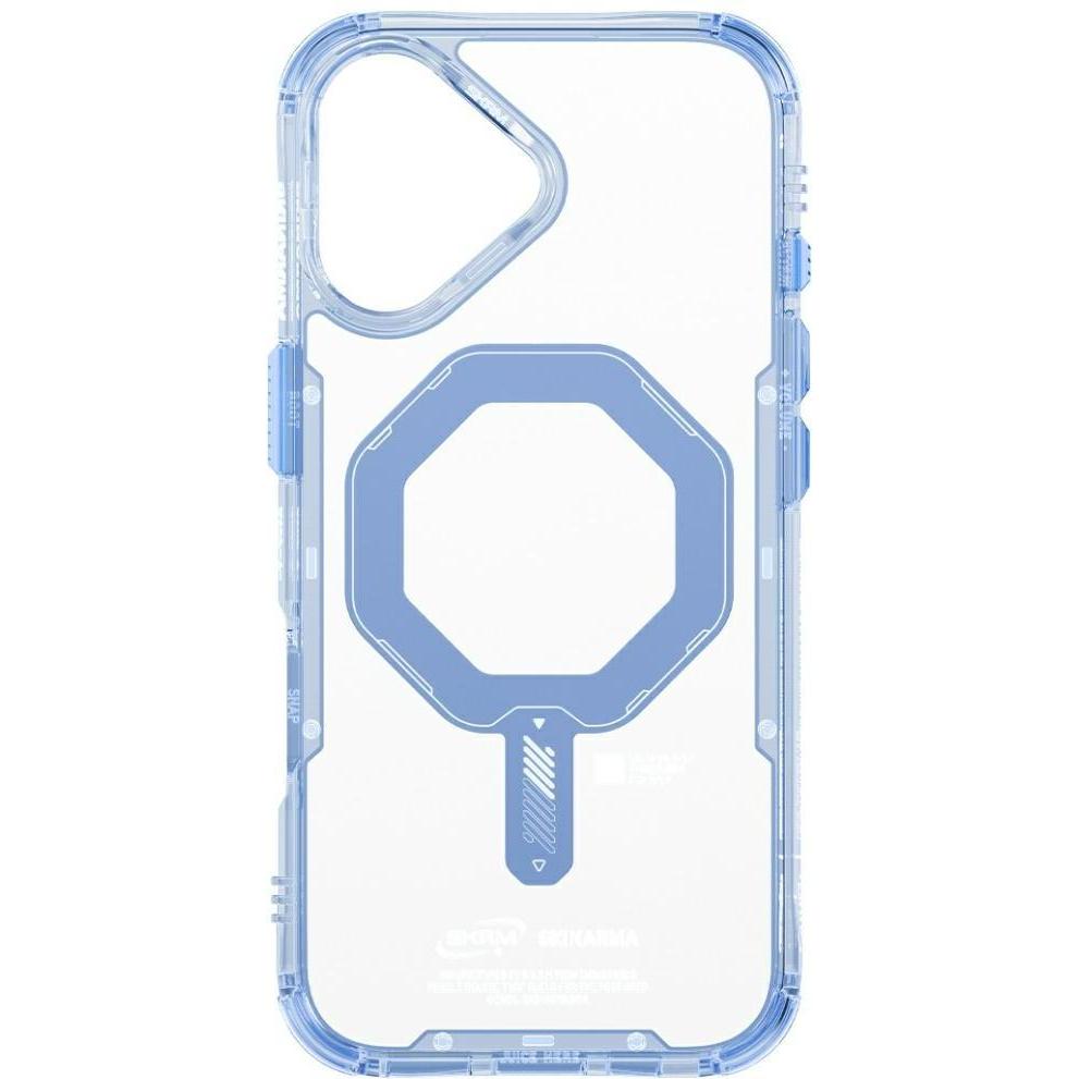 Skinarma Saido Case for iPhone 17 Magnetic Charging Blue (Apple iPhone 17), Cover smartphone, Blu