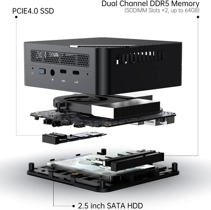 Immagine prodotto Minisforum UM773 Lite (AMD Ryzen 7 7735HS)