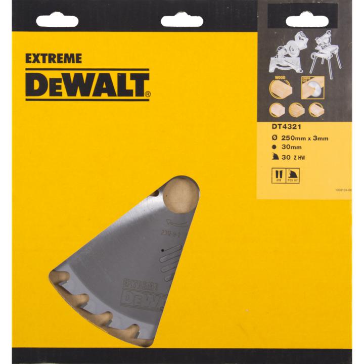 Produktbild DeWalt EXTREME ® Stationärkreissägeblatt DT4321llerEinsatz und Querschnitte