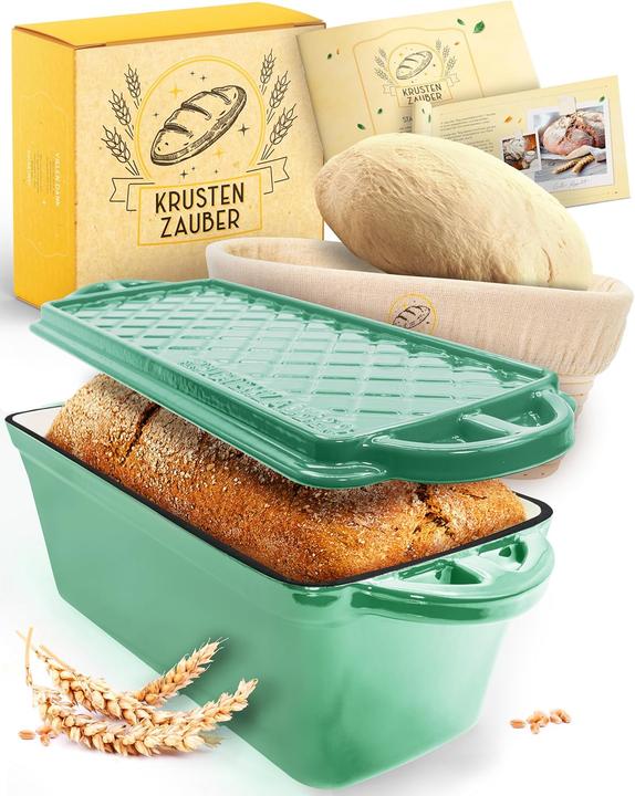 Produktbild Krustenzauber Brotbackfrom mit Deckel inkl. Gärkorb