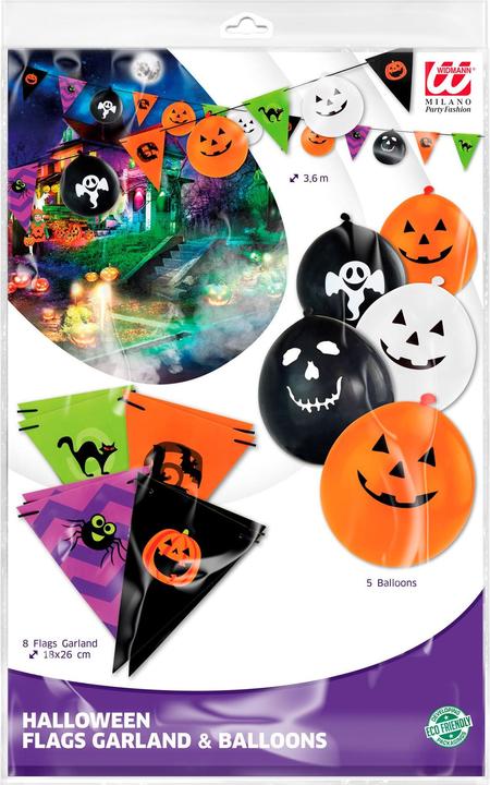 Produktbild Widmann Sweet Halloween - Wimpel und Ballone (1 Stück)