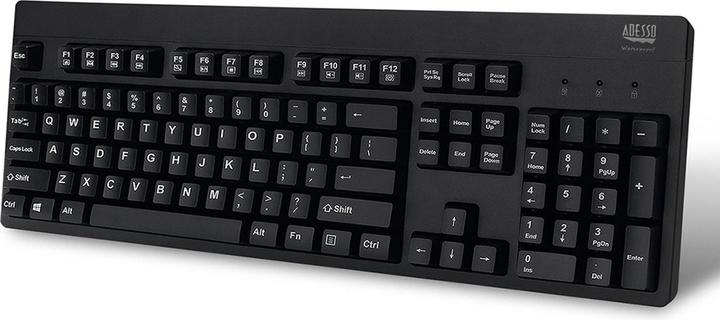 Actual product image Adesso SlimTouch 410 Keyboard USB QWERTY US English Black (US, Cable)