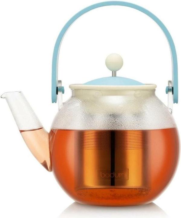 Bodum Teebereiter mit Edelstahlfilter und Bambus Henkel (1 l)
