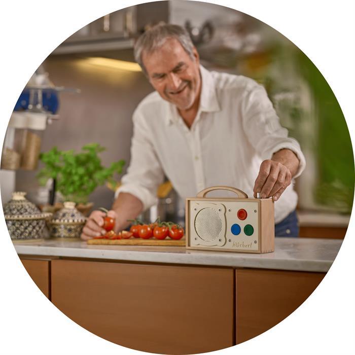 Produktbild Hörbert für Senioren - 3 Tasten - mit USB-C Anschluss