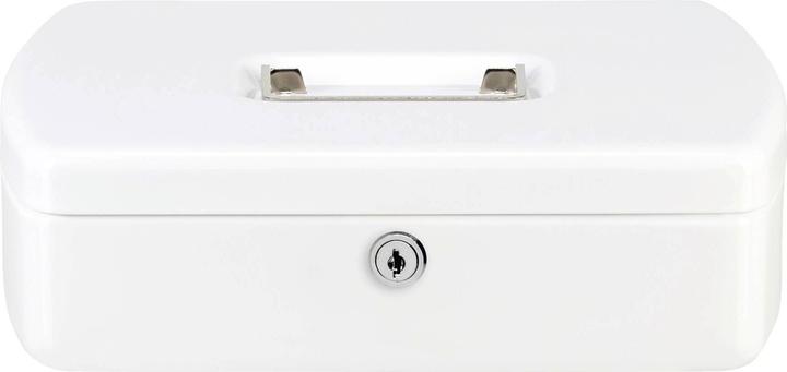 Actual product image Burg Wächter Cash box Office-Line W.255xH.75xD.200 mm white powder-coated steel incl. cylinder lock