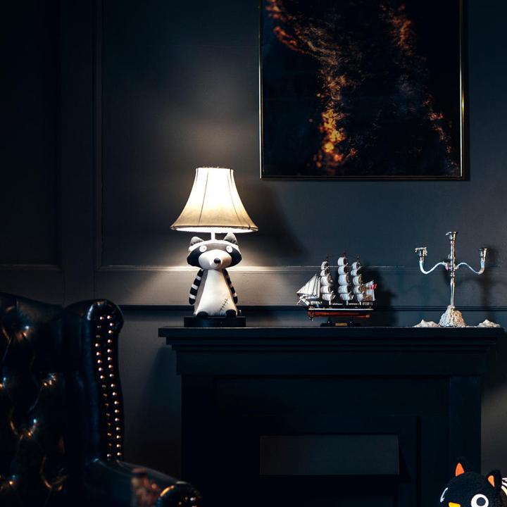 Actual product image Happy Lamps Ben the raccoon