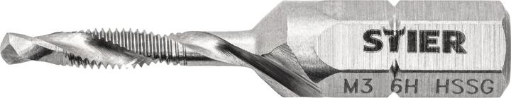 Stier Taraud combiné M3 DIN 3126 HSS-G 1/4"-socket