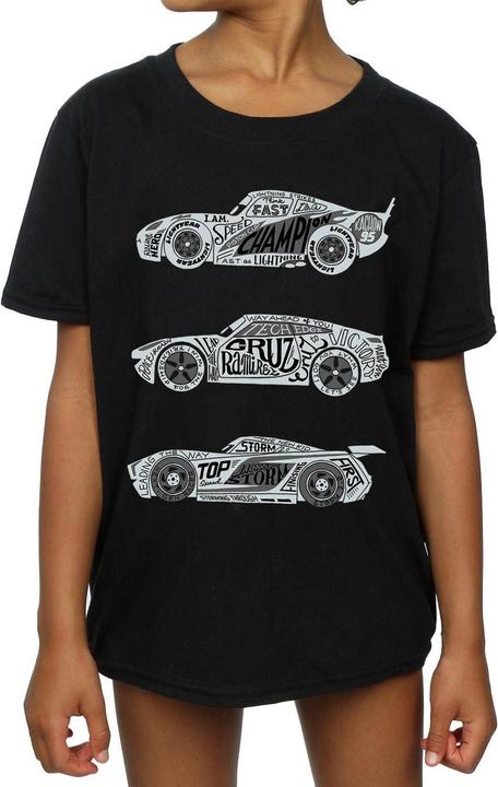 Produktbild Disney Cars Text Racers TShirt Mädchen (140, 146)