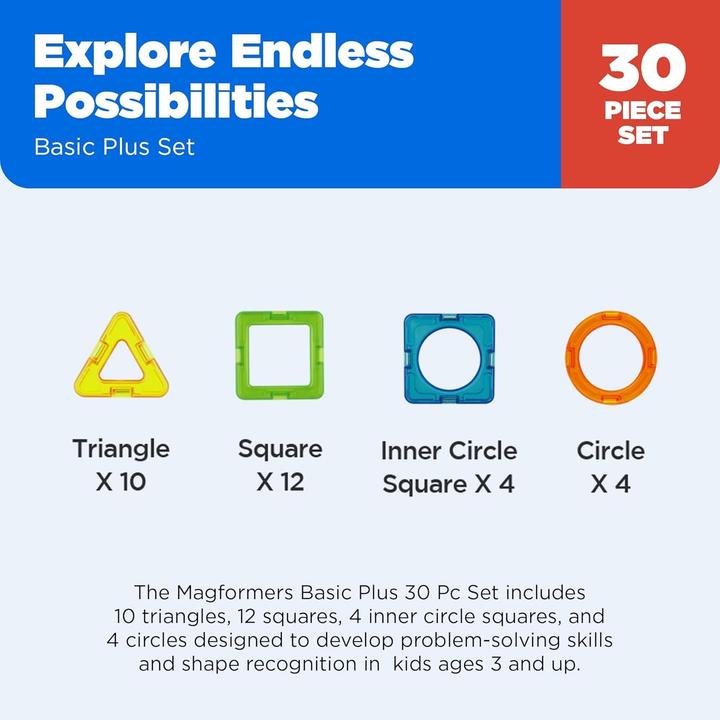 Actual product image Magformers Basic set Plus