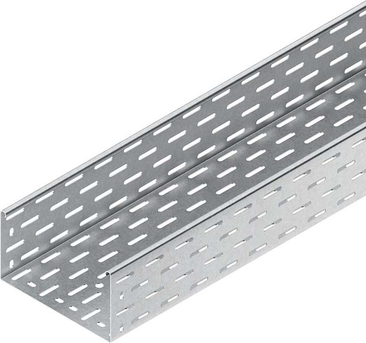 Actual product image Niedax NIE RS110.200 Cable tray heavy 110x200x3000mm T1,5mm perforated tape galvanised (300 cm)