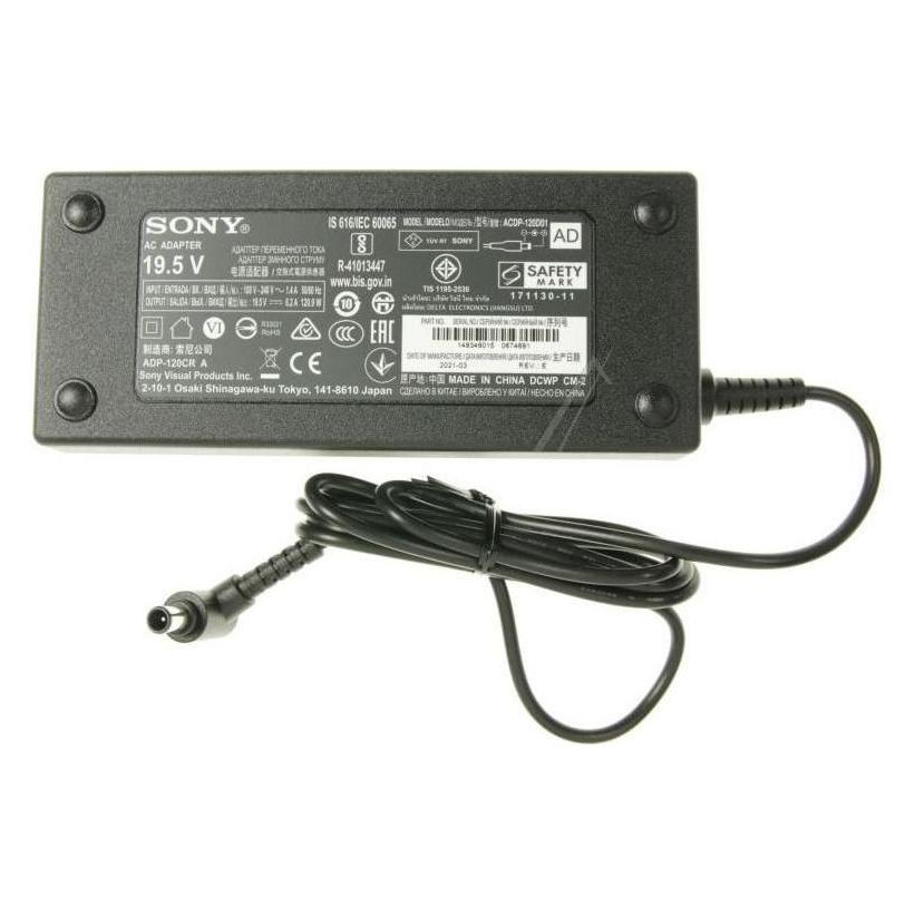Sony AC Adaptor (120W) ACDP-120D01 (120 W), Notebook Netzteil, Schwarz