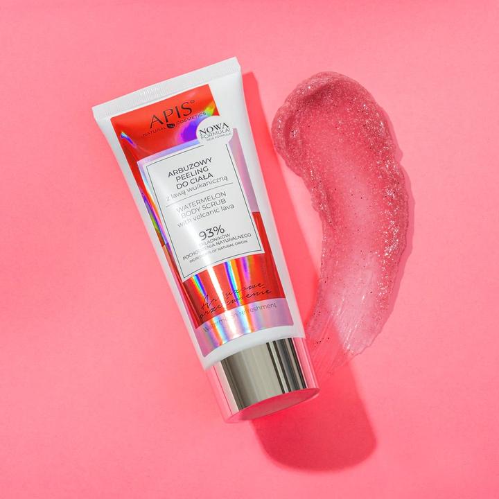 Actual product image Apis Natural Cosmetics Apis Watermelon Refreshment Watermelon Body Scrub With Volcanic Lava 200Ml (200 ml)