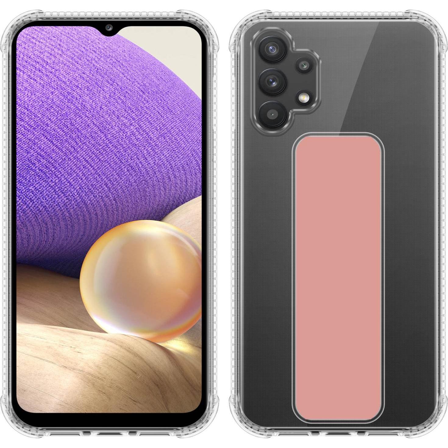 Thumbnail - Cadorabo Hülle für Samsung Galaxy A32 4G im TPU mit Halterung LM167 Style (Samsung Galaxy A32), Smartphone Hülle, Rosa