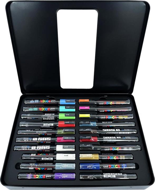 Actual product image Posca Street Art" brand set of 20 in metal box (Multicoloured, 20 x)