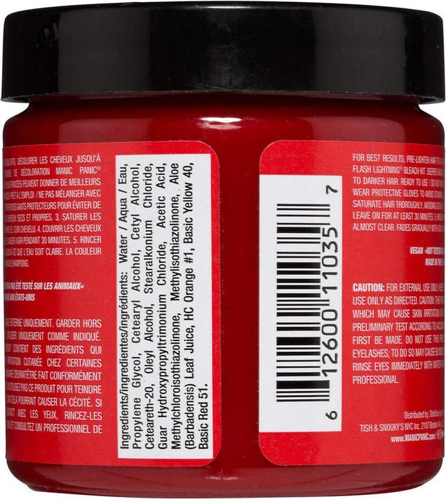 Image du produit Skybound Crème colorante pour cheveux rouges semi-permanente Rock N Roll 113g 118ml (Rockn Roll Red)