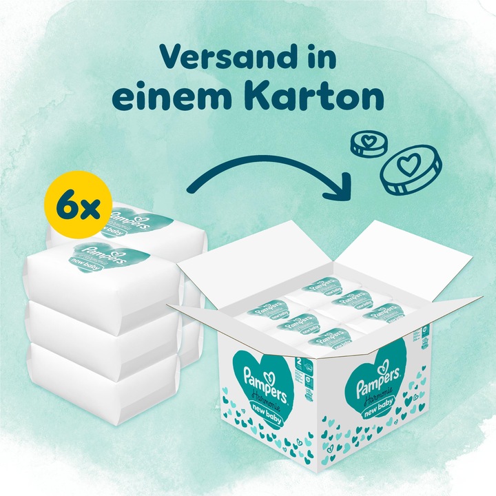 Produktbild Pampers Harmonie (Gr. 2, Monatsbox, 204 Stück)