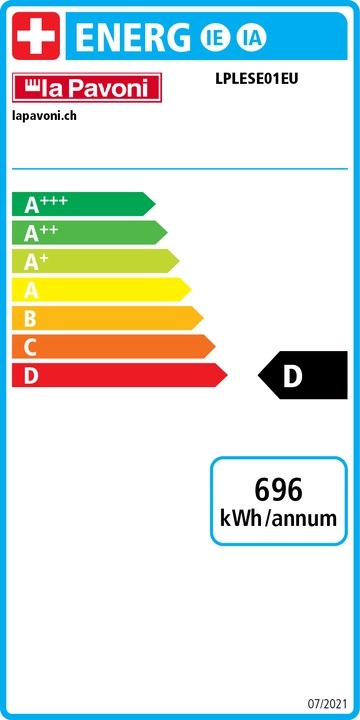 Energy Label La Pavoni Esperto Edotto