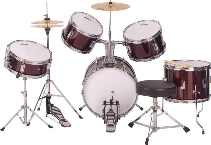 Actual product image Jinbao Junior Drums Rood (Acoustic drum)