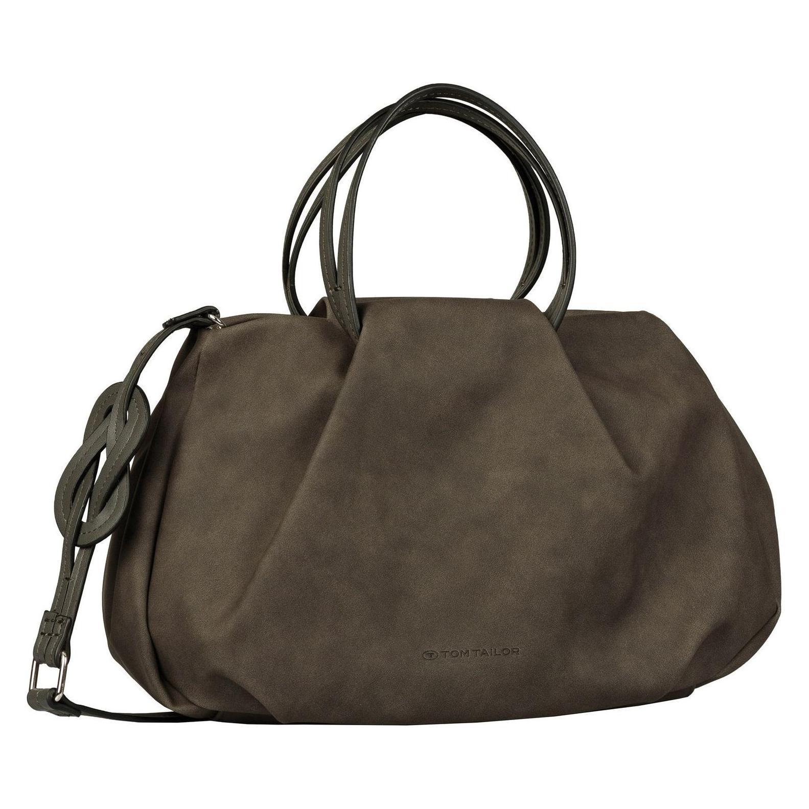 Tom Tailor, Damen, Tasche, Adrianna Knot Zip Shopper, Grau