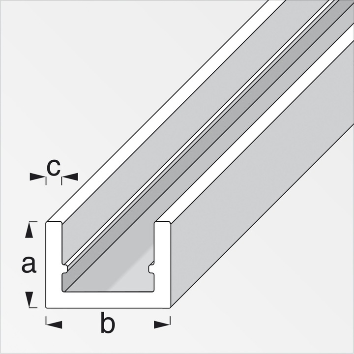 Produktbild Alfer U-Profil Alu 2 m AE