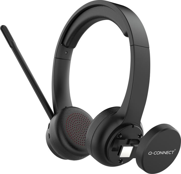 Actual product image Q-Connect Headset mit Mikrofon Stereo kabellos (Wireless, USB-A)