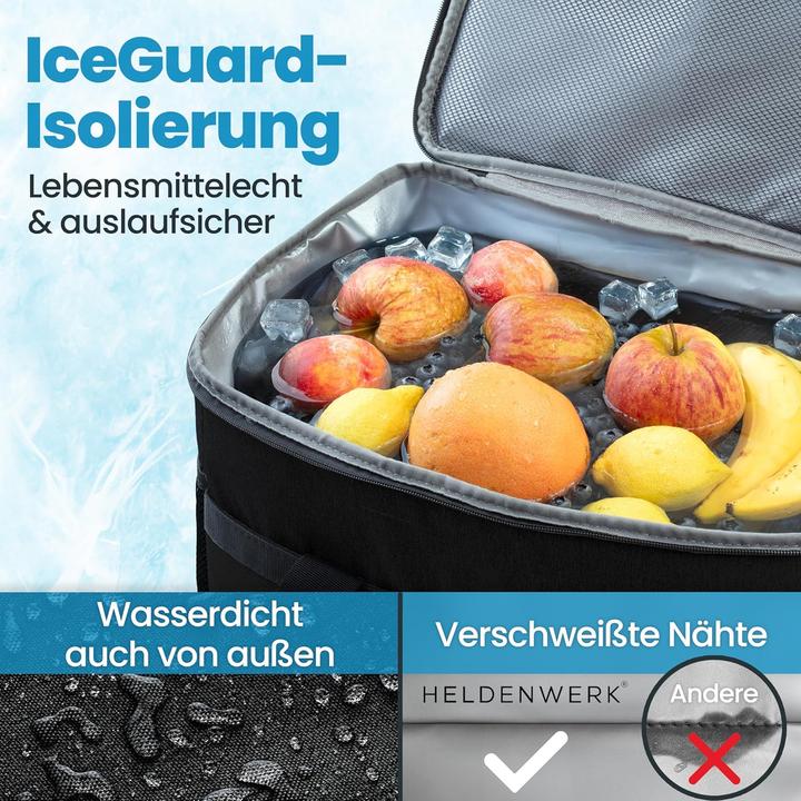 Produktbild Heldenwerk Faltbare Kühltasche mit 7 Fächern (20 l)