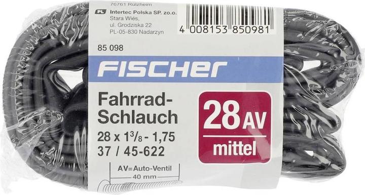 Actual product image Fischer Bicycle tube 28 inch 85098 (Schrader (AV), 28", 40 mm)