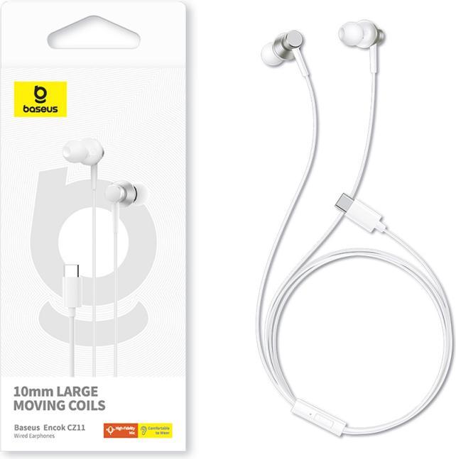 Immagine prodotto Baseus Cuffie Encok CZ11 (bianco) (Cablato)