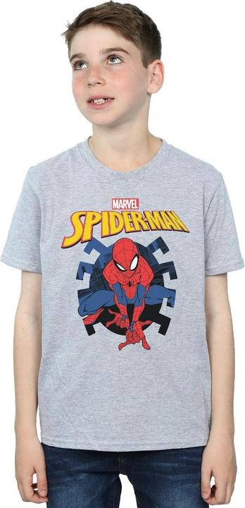 Immagine prodotto Spider-Man Web Shooting Emblem Logo Maglietta Ragazzi (128)