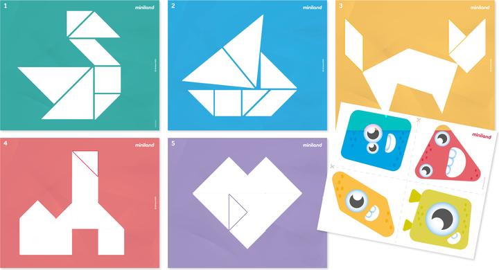 Produktbild Miniland Tangram (28 Teile)