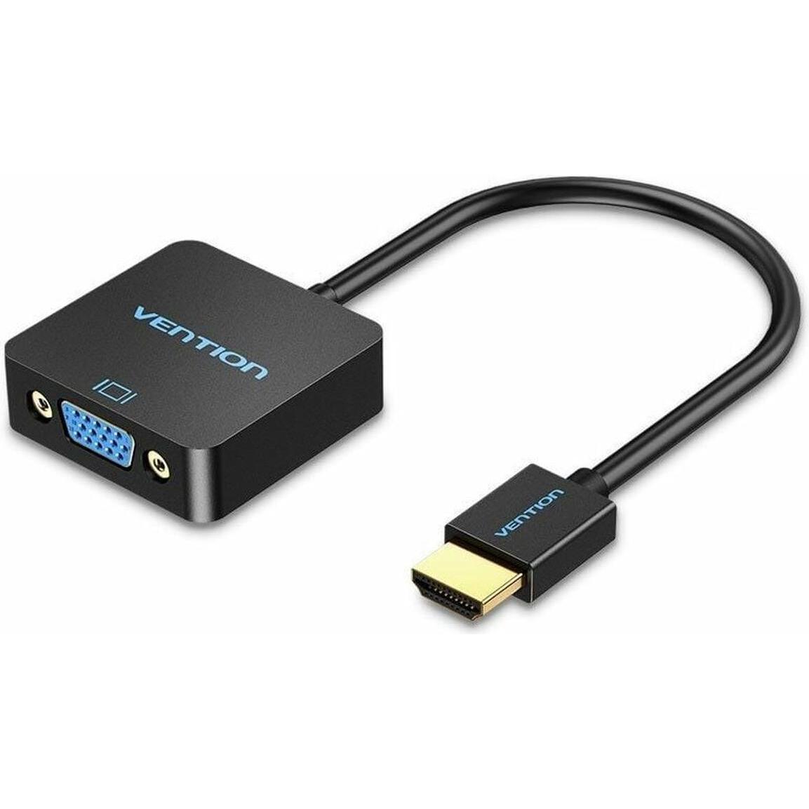 Vention I/O CONVERTER HDMI TO VGA/0.15M ACPBB (VGA, 15 cm), Adattatore dati + video