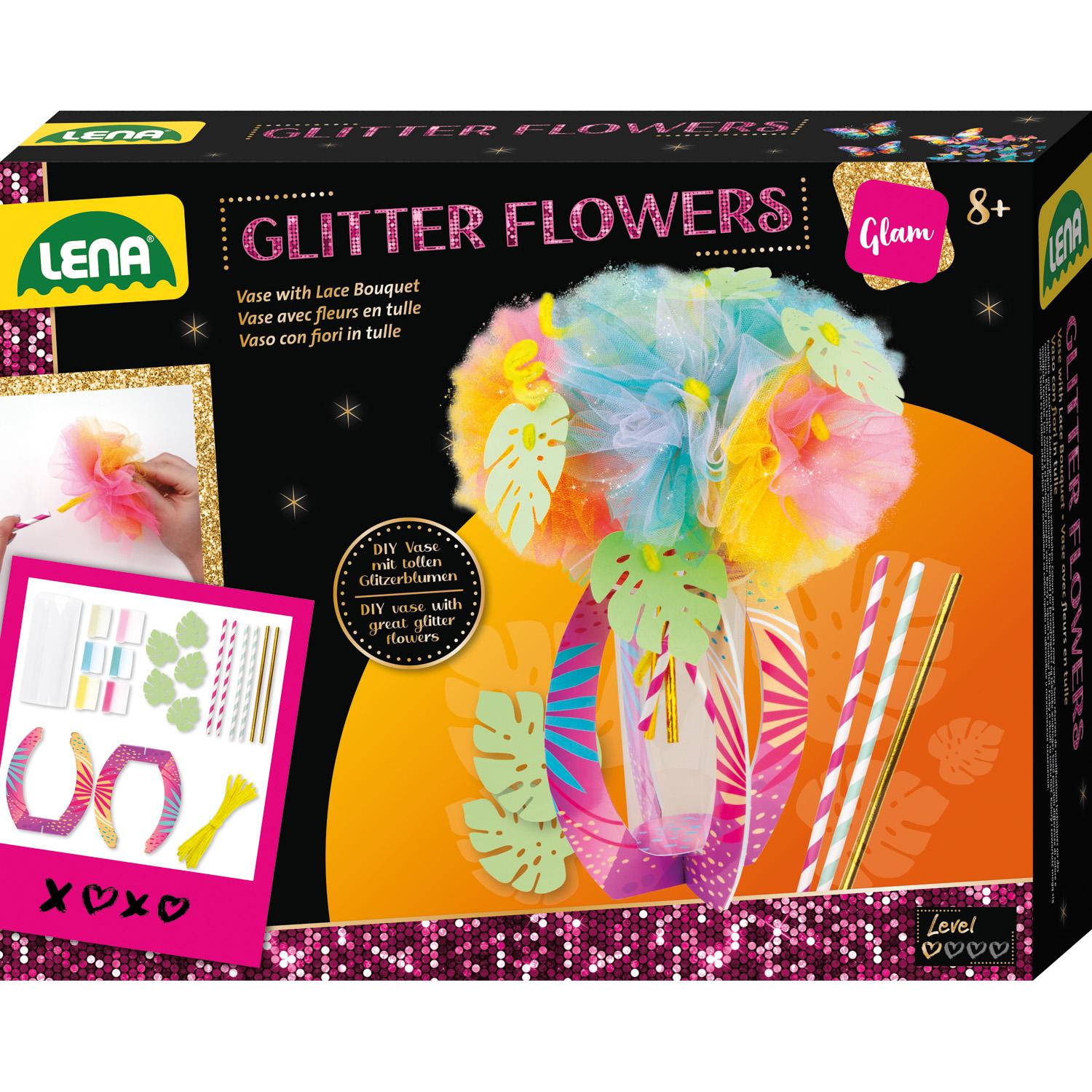 Lena Glitter Flowers
