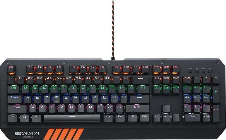 Immagine prodotto Canyon Tastiera meccanica per giochi Hazard GK-6, interruttore blu, LED, layout USA (Inglese-international, Cablato)