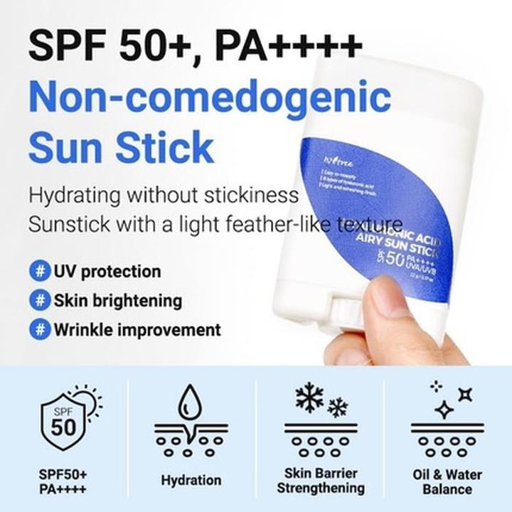 Produktbild Isntree Hyaluronic Acid Airy Sun Stick (Sonnenstick, SPF 50, 22 ml, 22 g)