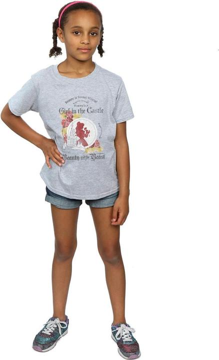 Produktbild Disney Beauty And The Beast Girl in The Castle TShirt Mädchen (140, 146)